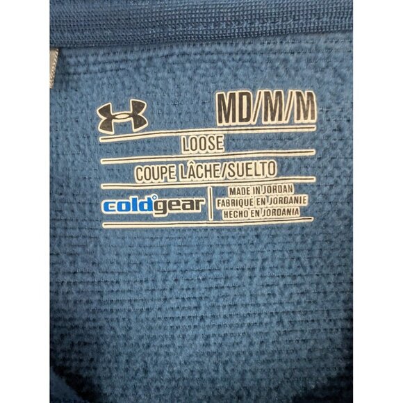 Under Armour Pullover Mens Medium ColdGear Half Zip Sweater Athletic 1264965 - Picture 7 of 9